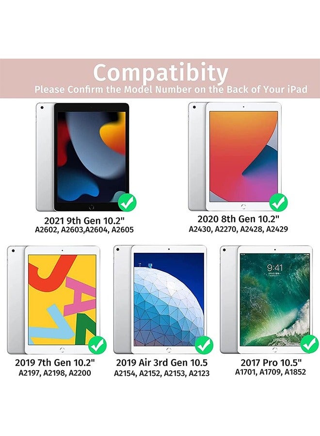 LENND iPad Keyboard Case for iPad 10.2" 9th Gen 2021/8th Gen 2020/7th Gen 2019, iPad Pro 10.5" 2017/iPad Air 3rd Gen 10.5 2019 Built-in Pencil Holder Backlit BT Keyboard Auto Sleep/Wake Function (Rose Gold) - Image 2