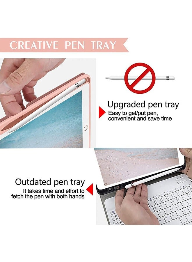 LENND iPad Keyboard Case for iPad 10.2" 9th Gen 2021/8th Gen 2020/7th Gen 2019, iPad Pro 10.5" 2017/iPad Air 3rd Gen 10.5 2019 Built-in Pencil Holder Backlit BT Keyboard Auto Sleep/Wake Function (Rose Gold) - Image 3