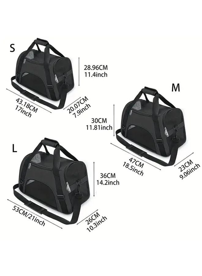 حقيبة ناقل حيوانات أليفة قابلة للطي طراز جرين سمول الجوية المعتمدة ذات جوانب ناعمة وشبكة قابلة للتنفس للقطط والكلاب والأرانب - Image 5