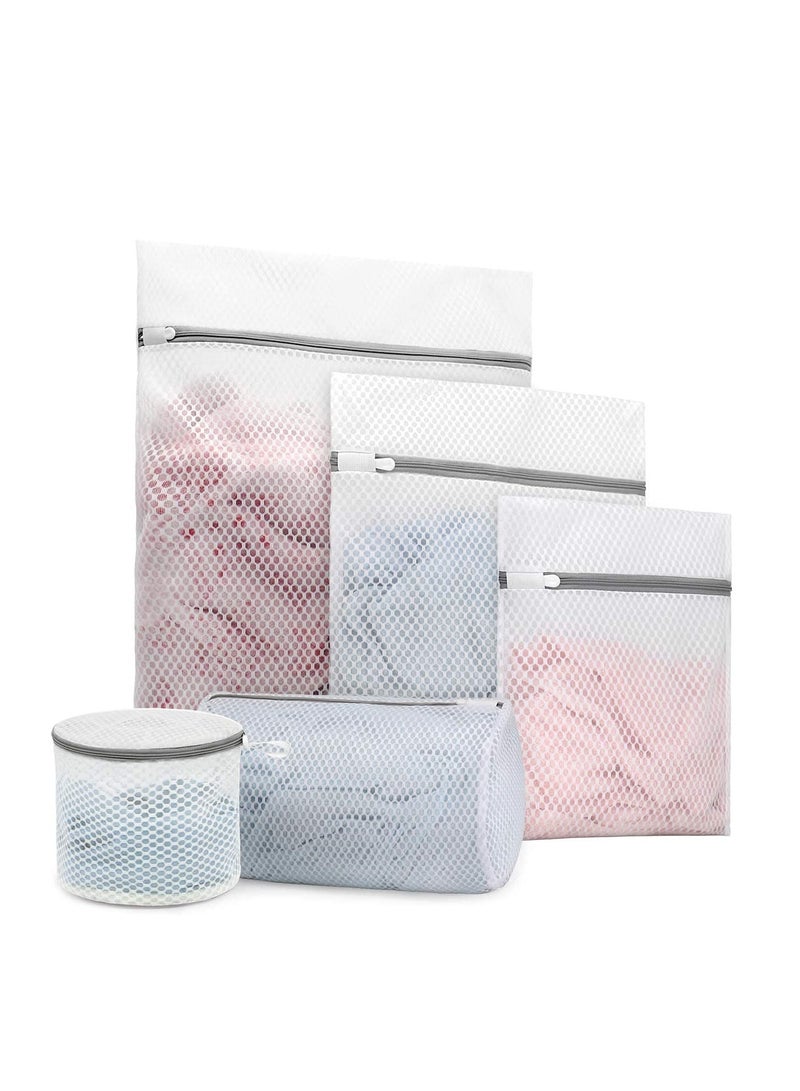 Excefore Durable Honeycomb Mesh Laundry Bags for Delicates (5 Pieces) - Image 1