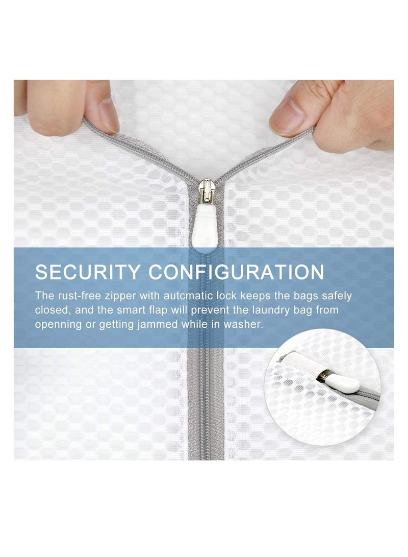 Excefore Durable Honeycomb Mesh Laundry Bags for Delicates (5 Pieces) - Image 3