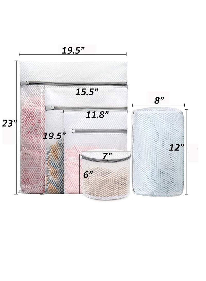 Excefore Durable Honeycomb Mesh Laundry Bags for Delicates (5 Pieces) - Image 5