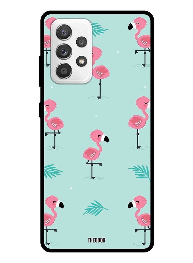 Theodor Protective Case Cover For Samsung Galaxy A52s Flamingo Pattern - Image 1