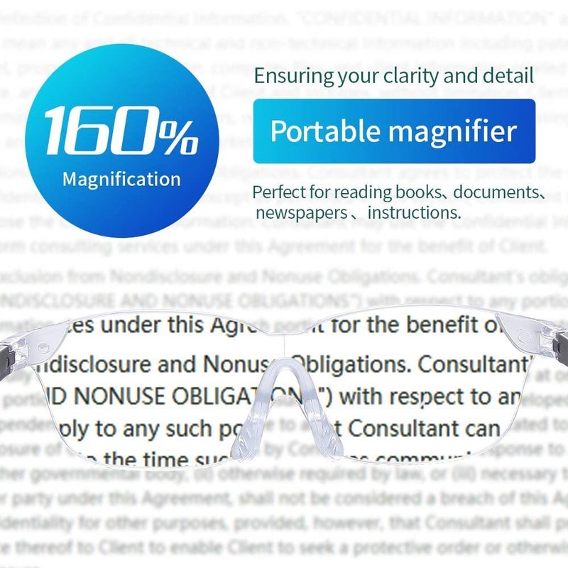 OuShiun 160% Magnifying Glass for Close Work Hobby Craft Reading Jewelry Sewing Repair for Readers Women Men Elderly OS8601 - Image 4
