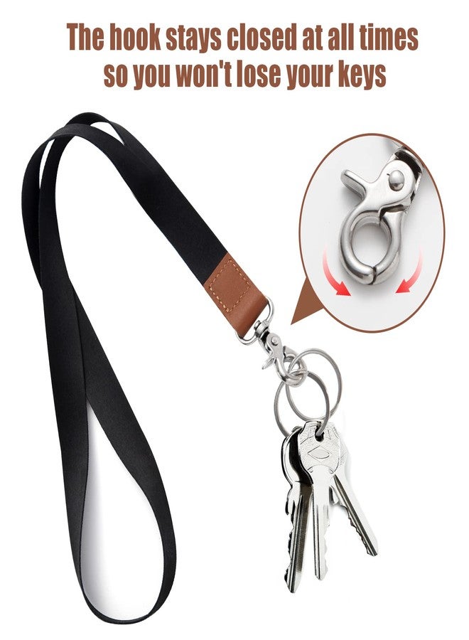 XCHIN Lanyard, Lanyards for Keys, Black Keychain Long Lanyard for Women Men, Cute Neck Lanyard for ID Badges Wallet - Image 3