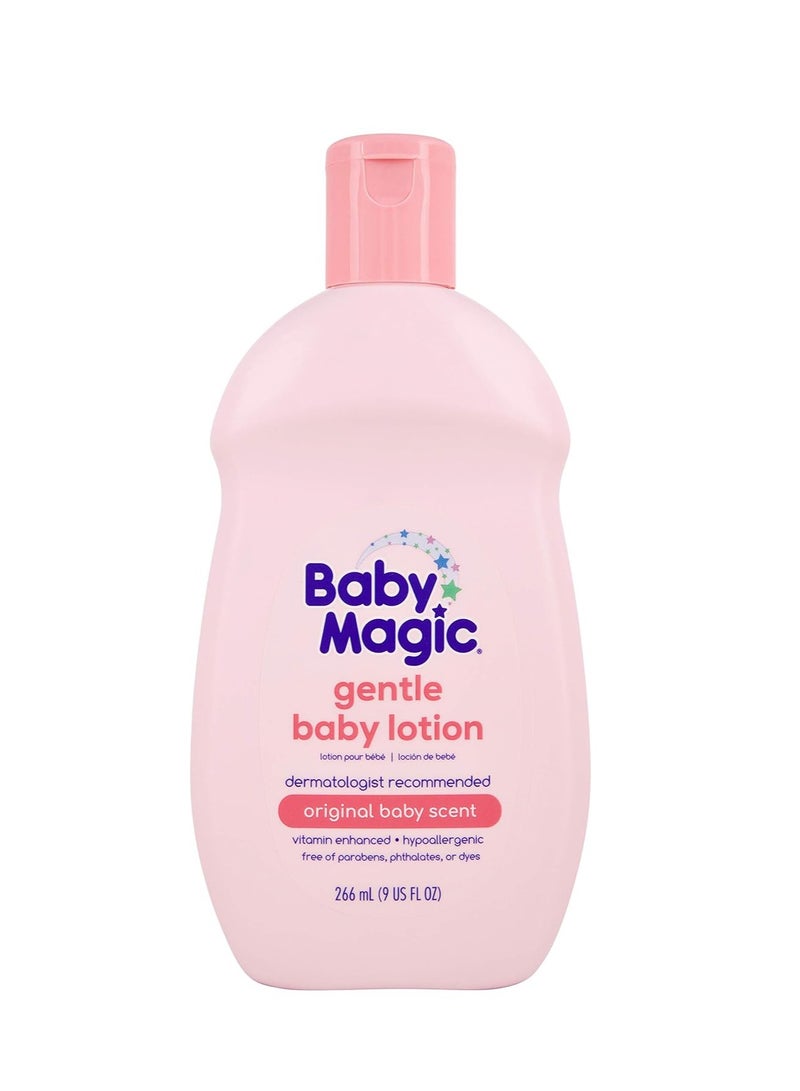 Baby Magic Baby Magic Gentle Baby Lotion 9oz Vitamins & Aloe Free of Parabens, Phthalates, Sulfates and Dyes, Camellia Oil & Marshmallow Root, 9oz (Pack of 1) - Image 1