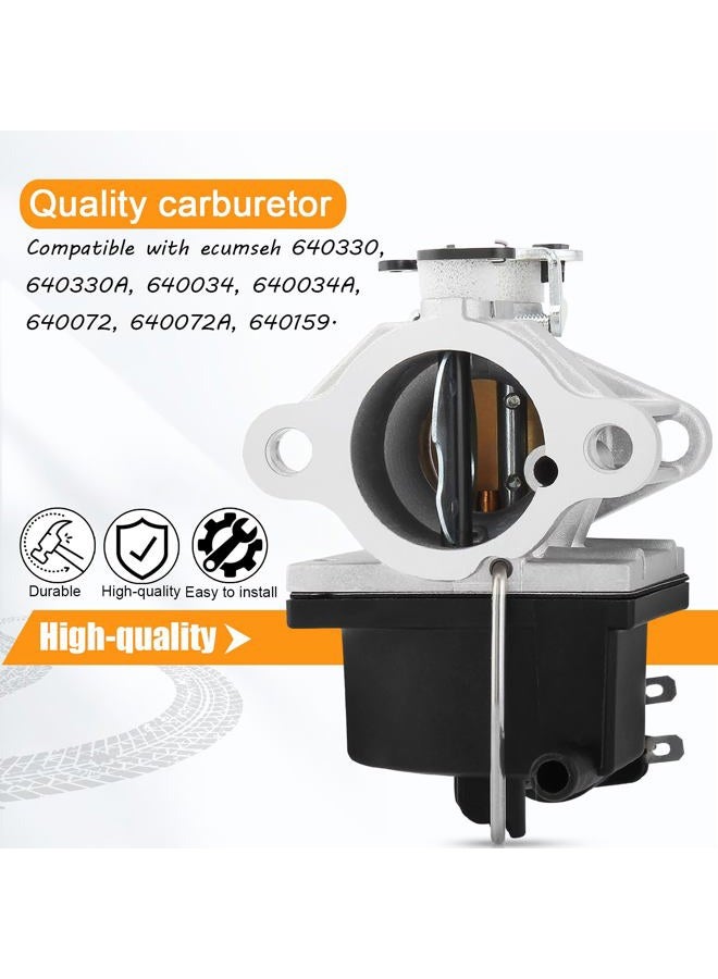 QAZAKY 640330 Carburetor Compatible with Tecumseh 640330A 640034 640034A 640072 640072A 640159 OV490EA OHV14 OHV15 OHV16 OHV17 OHV135 OHV140 OHV150 OHV155 OHV160 OHV165 OHV170 OHV175 OHV180 OHV OV - Image 4