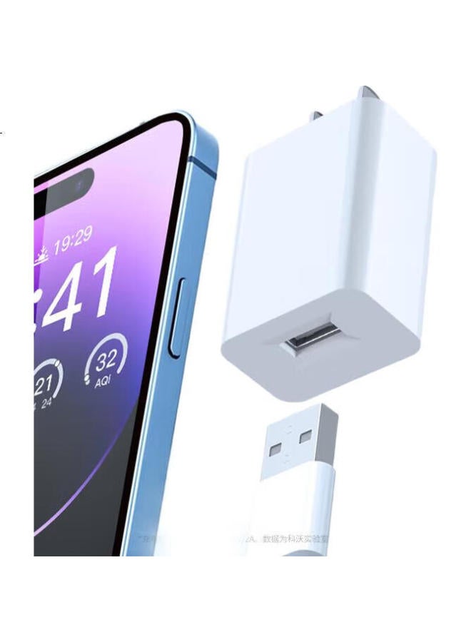 Kovol 5V 2A Charger, Android Usb Fast Charger, Compatible With Iphone 15/14 Pro, Huawei, Xiaomi Phones, Earphones, Apple Watch, Power Adapter Plug - Image 1