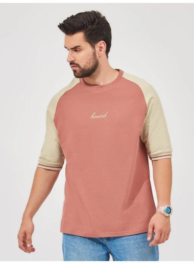 Maniac  Maniac Mens Printed Round Neck Raglan Sleeve Onion Cotton T-Shirt for Men | Best Price UAE