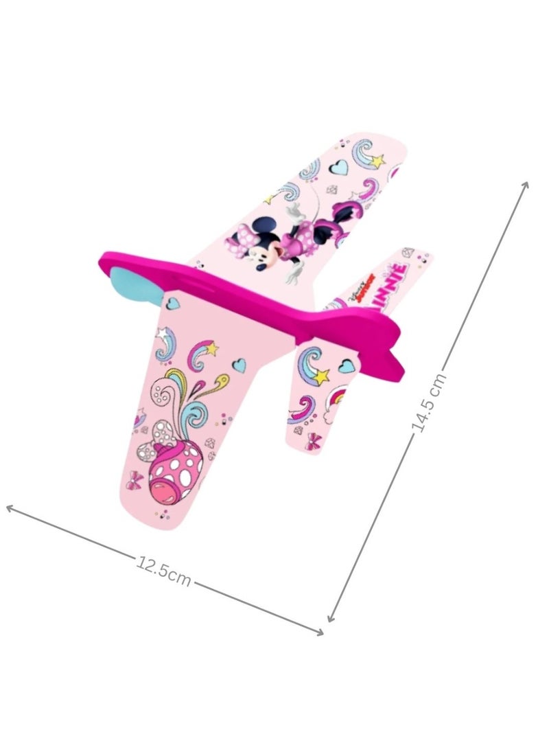 Disney Minnie Mouse: Eolo Disney Minnie Mouse Foam Glider Toy Airplane with Launcher - FP902MN - Image 2
