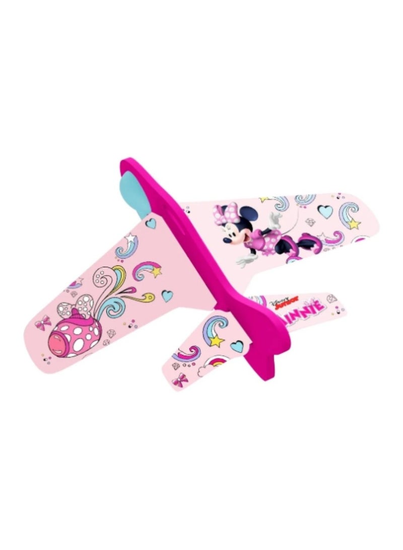Disney Minnie Mouse: Eolo Disney Minnie Mouse Foam Glider Toy Airplane with Launcher - FP902MN - Image 1