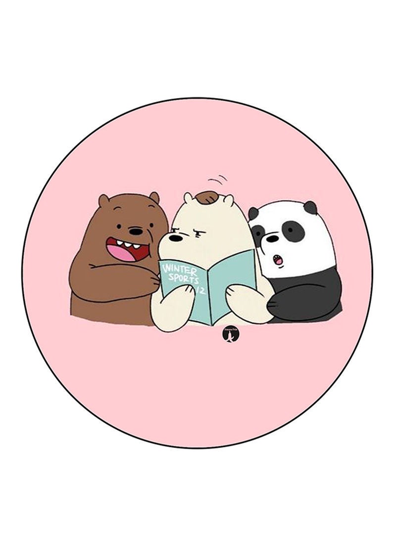We Bare Bears Printed Mouse Pad  Multicolour