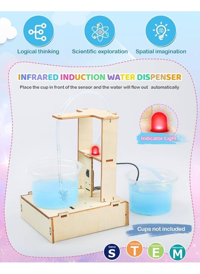 Poraxy STEM Science Kits for Kids Ages 81012 5 Set 3D Wooden Puzzles Toys for Ages 813 DIY Educational Science Building Kits Crafts Birthday Gifts for Boys and Girls 8 9 10 11 12 13 Year Old - Image 2