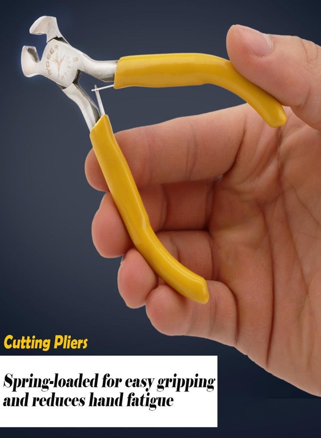 Rongon Mini Wire Cutters End Cutting Pliers Cutting Pliers Jewelry Wire Cutter Tool for Cutting Jewelry Wire Nails Pulling Beading Hobby Work Craft - Image 3