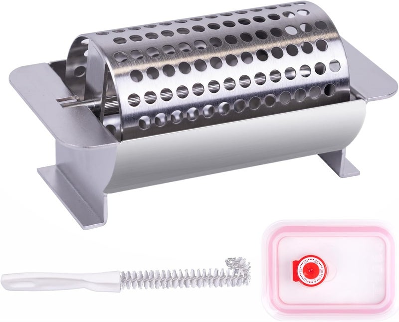 DigNew U-Shaped Butter Wheel, Food-Grade Stainless Steel Butter Roller,Butter Slicer Tool,Includes a Lid and a Cleaning Brush,Butter Dispenser for Breakfast,Tailgating,Picnics,Camping - Image 1