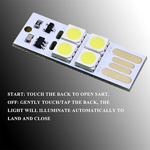 DaFuRui USB Night Lights - 12pcs 4 Kinds Super Bright LED Mini USB Port Portable Night Lights for Laptop Keyboard - Image 3