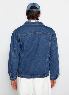 trendyol Blue Regular Fit Denim Jeans Jacket TMNAW24CE00004  - Image 5