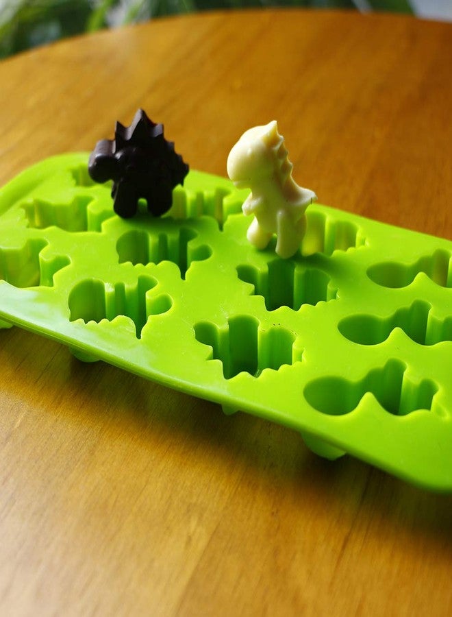 Webake Dinosaur Molds Silicone Candy Molds Gummy Chocolate Tray 3 Pack for Hard Candy, Fondant, Gummy, Jello, Ice Cube, Resin - Image 3