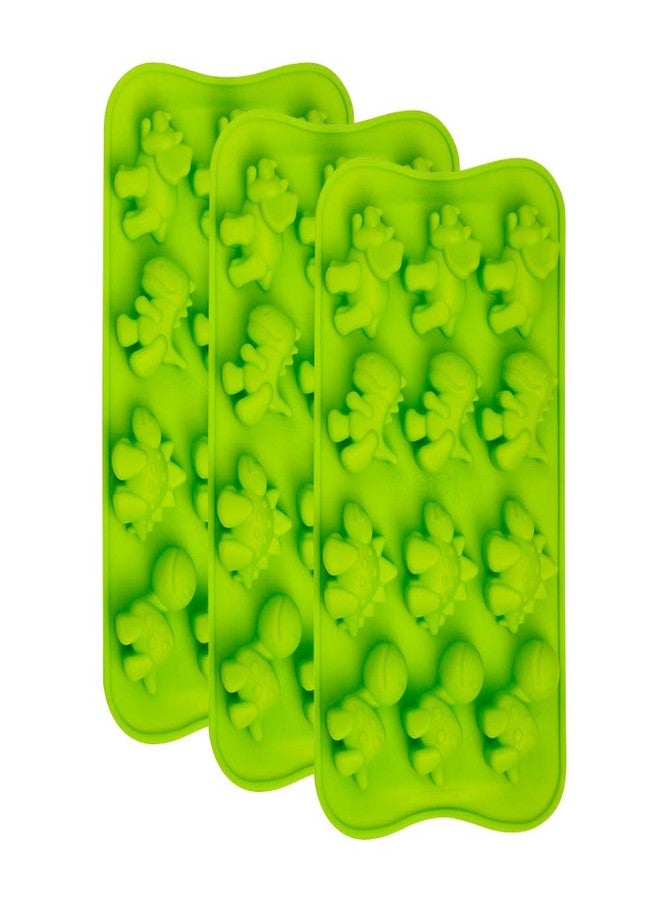 Webake Dinosaur Molds Silicone Candy Molds Gummy Chocolate Tray 3 Pack for Hard Candy, Fondant, Gummy, Jello, Ice Cube, Resin - Image 1