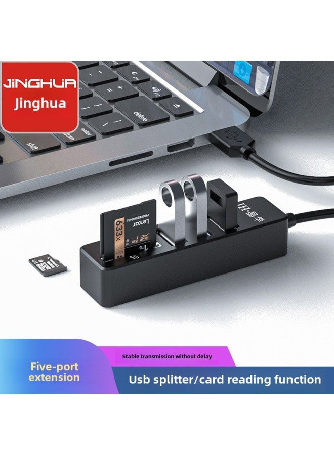 Jinghua USB 5-in -1 High-speed Card Reader SD/TF Multifunctional Notebook Computer HUB Hub Splitter-Colour:Five In One  - Image 1