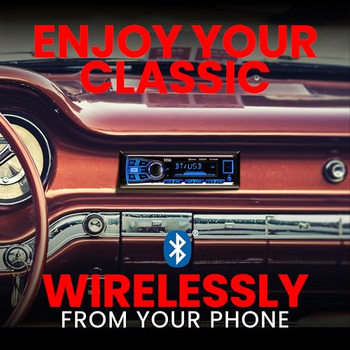 BOSS Audio Systems 611UAB Car Stereo System - Single Din, Bluetooth Audio and Calling Head Unit, Aux Input, USB, Mechless, No CD DVD Player, AM/FM Radio Receiver - Image 2