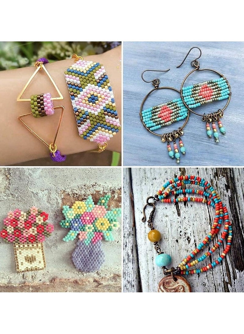 شو وو مجموعة خرزات صغيرة ملونة مع خرز الأحرف الأبجدية A-Z لصنع الأشكال بنفسك مع حبل مكونة من 3300 قطعة - Image 2