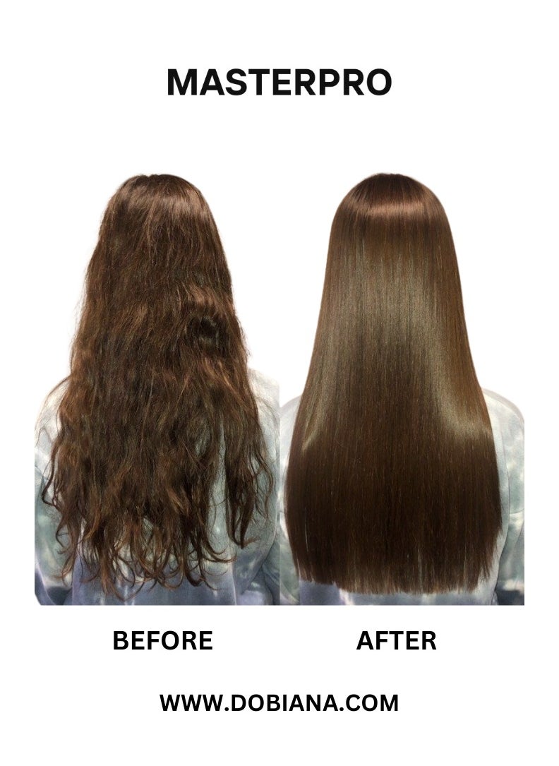 MASTERPRO PROFESSIONAL Masterpro Professional-Brazilian Protein-Gold- Advanced Hair Protein Treatment-Hair Straightening with Omega Plus-Hair Sealing-Hydration and Repair-for All Hair Types-shine and softness-Frizz Free-1 L  - Image 2