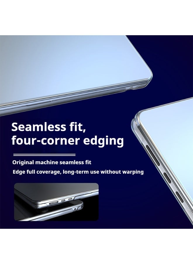 طقم غلاف صلب شفاف وواقي كيبورد TPU لجهاز ماك بوك اير 13.6 بوصة (M4 M3 M2، موديلات 2022-2025 A3240/A3113/A2681) - نحيف ومضاد للخدش - Image 2