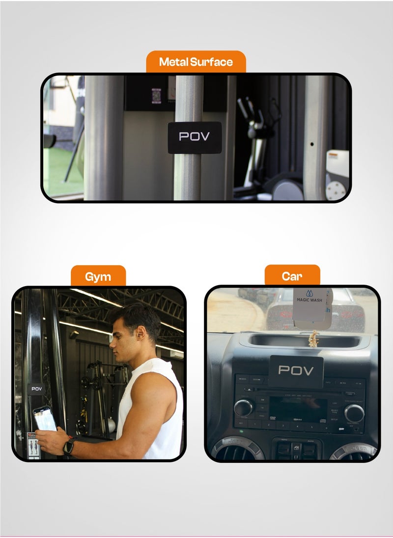 On the Go – Strongest Phone Holder for Car, Gym & Travel | Hands-Free for Filming & Workouts - Green