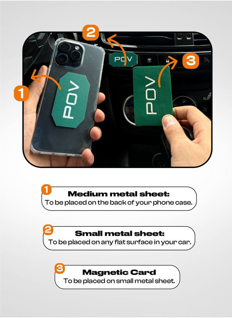 On the Go – Strongest Phone Holder for Car, Gym & Travel | Hands-Free for Filming & Workouts - Green