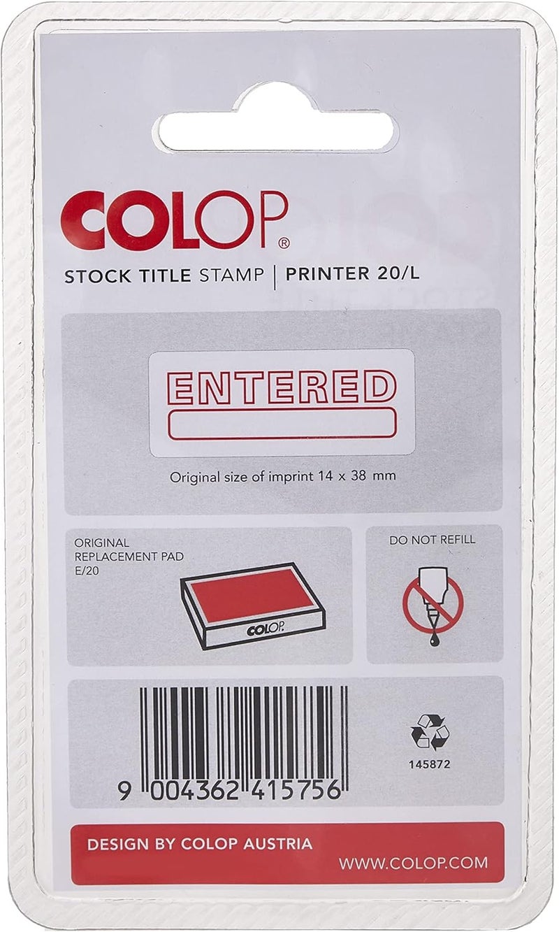 Colop Phrase Stamp 14X38Mm Entered In A Blister - Image 2