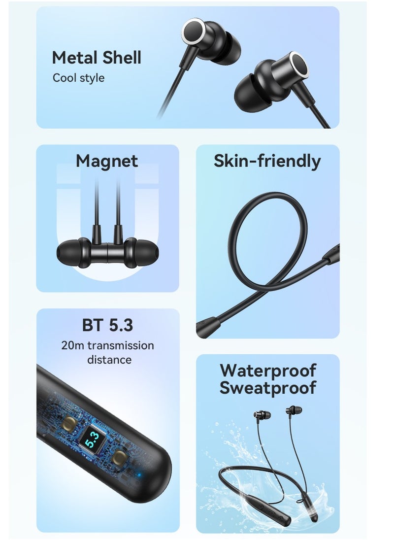 BWOO Bwoo In-ear Wireless Neckband Earbuds BT V5.3 for Gaming & Sports  - Image 5