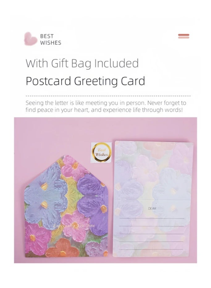 Oil Painting Style Gift Bag, Birthday Gift Box, Envelope Packaging Bag, Creative Paper Gift Bag, Holiday Gift Box, Gift Bag - Image 4