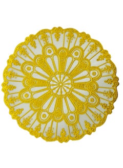 Generic 24-Piece Plastic Doilies Paper Gold 15cm  - Image 1