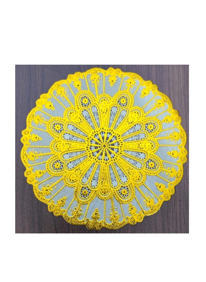 Generic 24-Piece Plastic Doilies Paper Gold 15cm  - Image 3