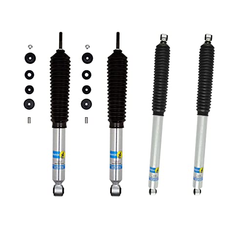 Bilstein 24-274951 24-274968 Set of 5100 Front & Rear Monotube Shocks fits 2017 2024 F250 F350 Super Duty 4WD with 2-2.5” Front Lift & 0-1” Rear Lift - Image 1