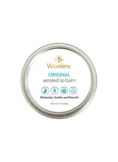 Waxelene Original Aerated Lip Balm Tin Best Lip Balm Ever Organic Calming Multipurpose Ointment Baby Eczema Dry Sensitive Skin Body Face Moisturizer  - Image 1