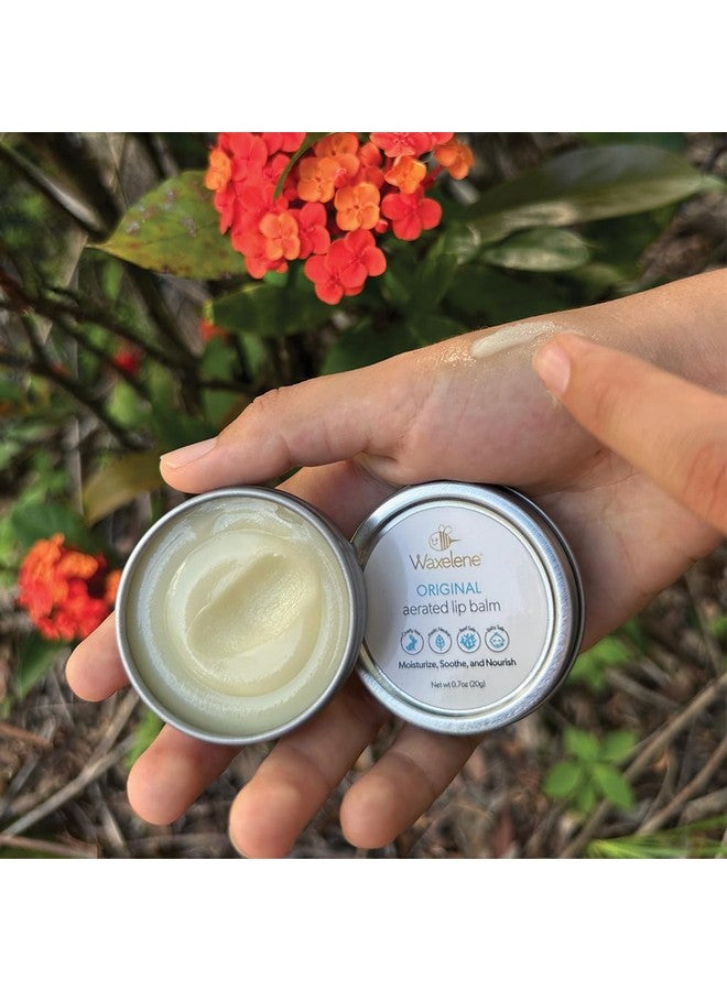 Waxelene Original Aerated Lip Balm Tin Best Lip Balm Ever Organic Calming Multipurpose Ointment Baby Eczema Dry Sensitive Skin Body Face Moisturizer - Image 4