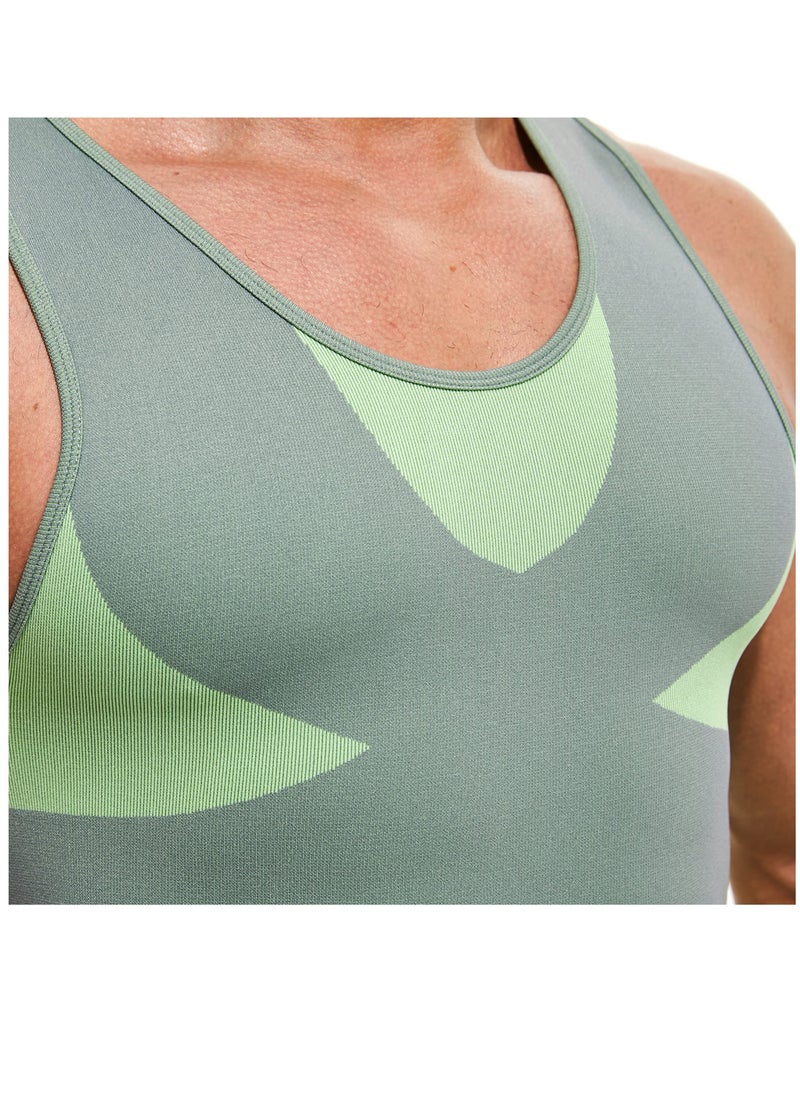 Excefore - Mens Compression Shirt Undershirt Square Cut Muscle Tank Top Workout Vest Abs Abdomen Slim Sleeveless A-Shirt G-Unit G-Shirt, XL Size - Image 1