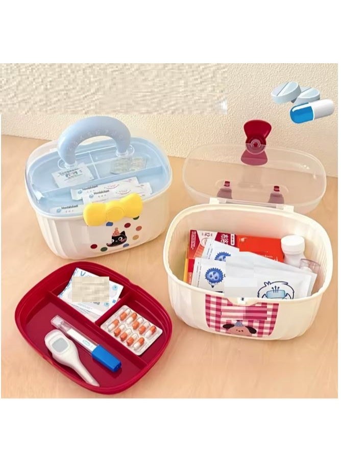 Portable multi-functional storage box with lid and divider for easy tool organization. - Image 1