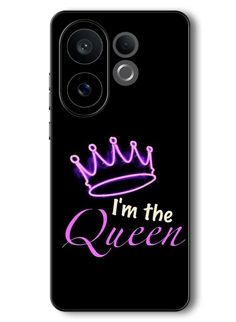 Theodor Case Compatible with Vivo V60 6.77 Inch Protection Shockproof Bumper Cover I Am The Queen - Image 1
