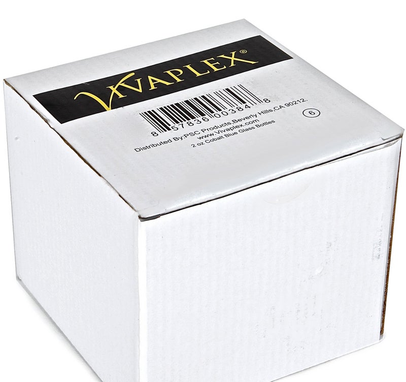 Vivaplex 6, Cobalt Blue, 2 oz Glass Bottles, with Black Fine Mist Sprayers - Image 2
