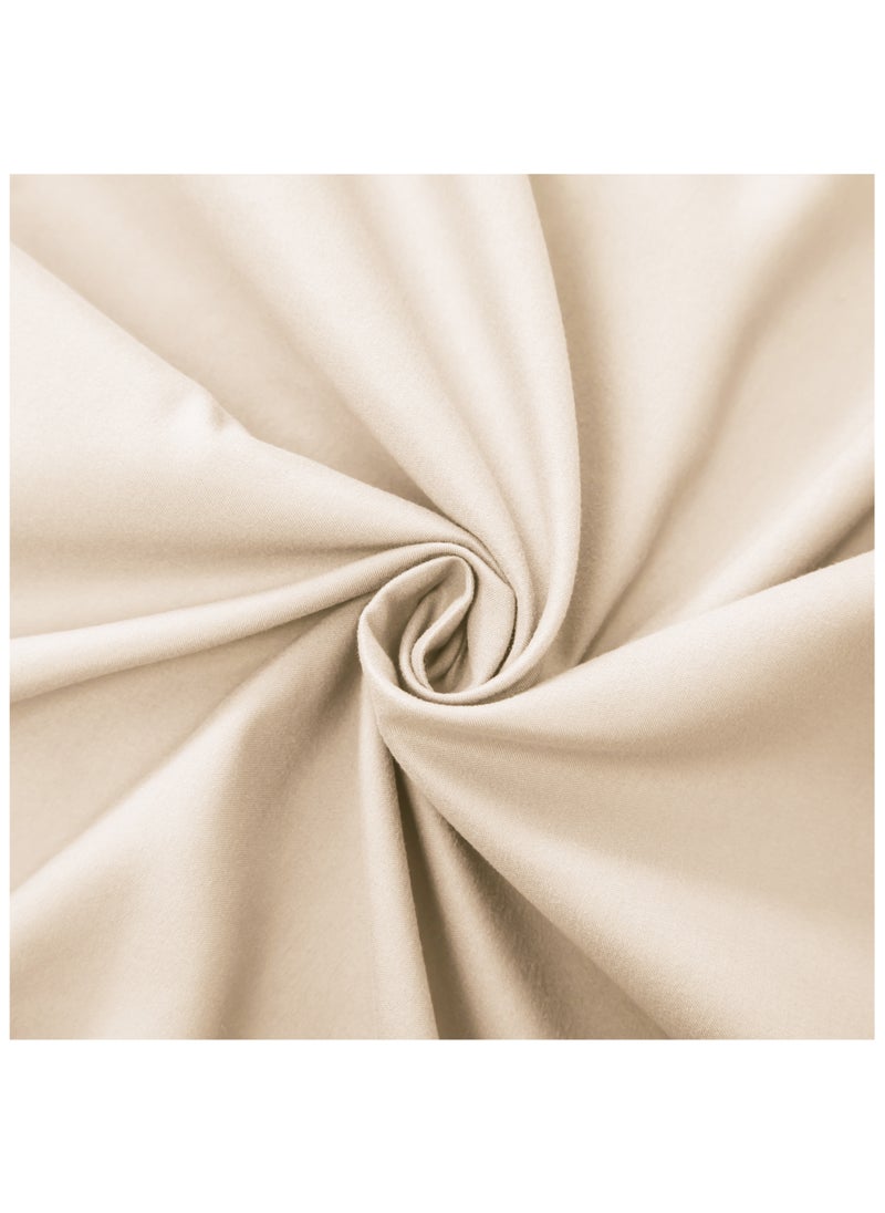 PanaX Panax Bedding Queen Bed Sheets Set - 4 Piece Bedding - Brushed Microfiber - Shrinkage and Fade Resistant - Easy Care (Beige, Queen)  - Image 5