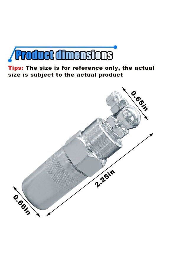 LHDOS 90 Degree Grease Coupler Adapter, Grease Gun Fitting Tool, Snaps onto Grease Fittings in Tight Spaces, Grease Gun Coupler Accessories for Cars, Trucks, Farms or Industrial Use - Image 2