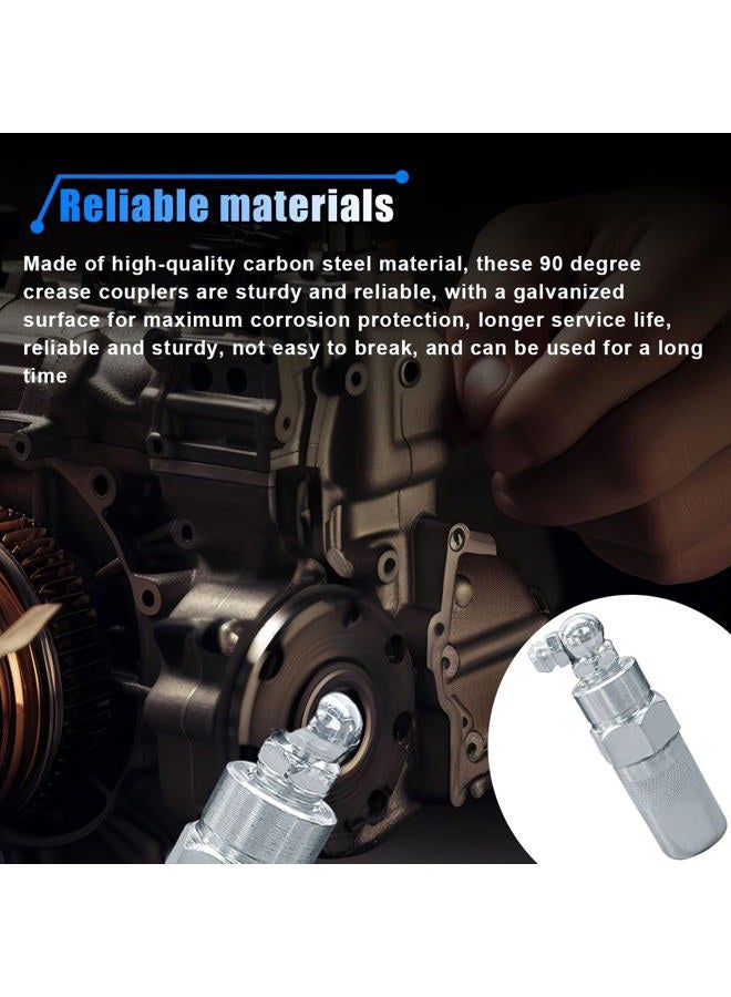 LHDOS 90 Degree Grease Coupler Adapter, Grease Gun Fitting Tool, Snaps onto Grease Fittings in Tight Spaces, Grease Gun Coupler Accessories for Cars, Trucks, Farms or Industrial Use - Image 5