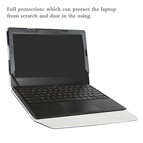 Alapmk Protective Case Cover for 11.6" Lenovo 500e Chromebook 2nd Gen& 300e Chromebook 2nd Gen& 100e Chromebook 2nd Gen Laptop(Warning:Not fit Lenovo 100e Windows&300e Windows 1st Gen),Black - Image 5