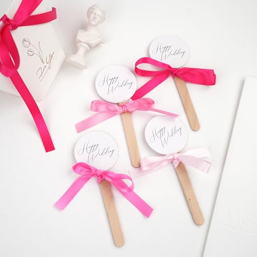 MAYREEL 3/8 Inch Pink Satin Ribbon Baby Pink Ribbon for Gift Wrapping Valentine's Day Crafts Wedding Bridal Shower Decorations 5 Rolls Assortment 10 Yards Each Color Total 50 Yards - Image 4