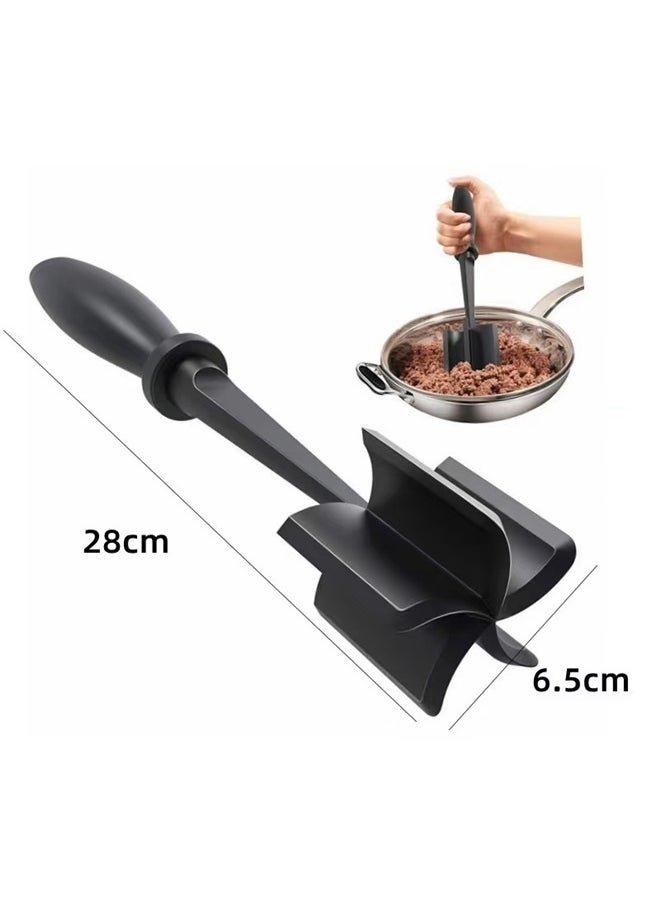 yongsheng Meat Chopper, Potato Masher, Multifunctional Heat Resistant Masher and Smasher for Hamburger Meat, Ground Beef, Turkey and More, Ground Meat Chopper Utensil, Non Stick Cookware  - Image 3