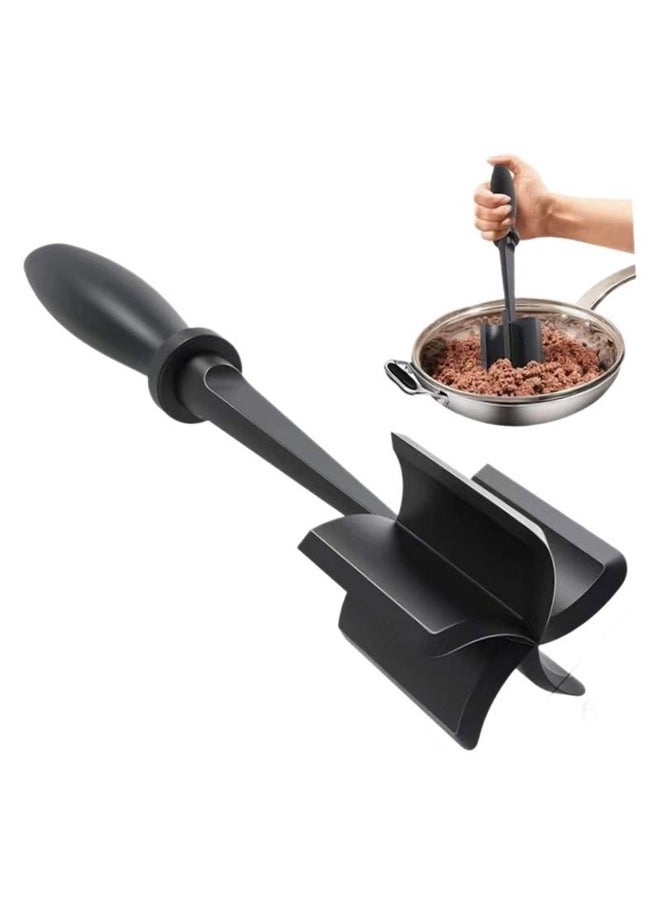 yongsheng Meat Chopper, Potato Masher, Multifunctional Heat Resistant Masher and Smasher for Hamburger Meat, Ground Beef, Turkey and More, Ground Meat Chopper Utensil, Non Stick Cookware  - Image 2