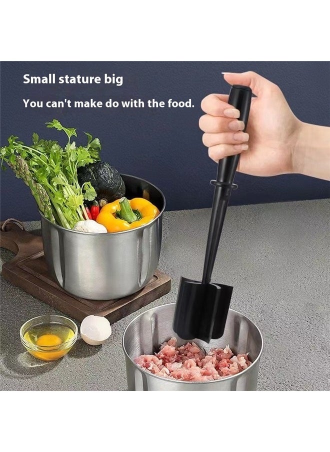 yongsheng Meat Chopper, Potato Masher, Multifunctional Heat Resistant Masher and Smasher for Hamburger Meat, Ground Beef, Turkey and More, Ground Meat Chopper Utensil, Non Stick Cookware  - Image 4